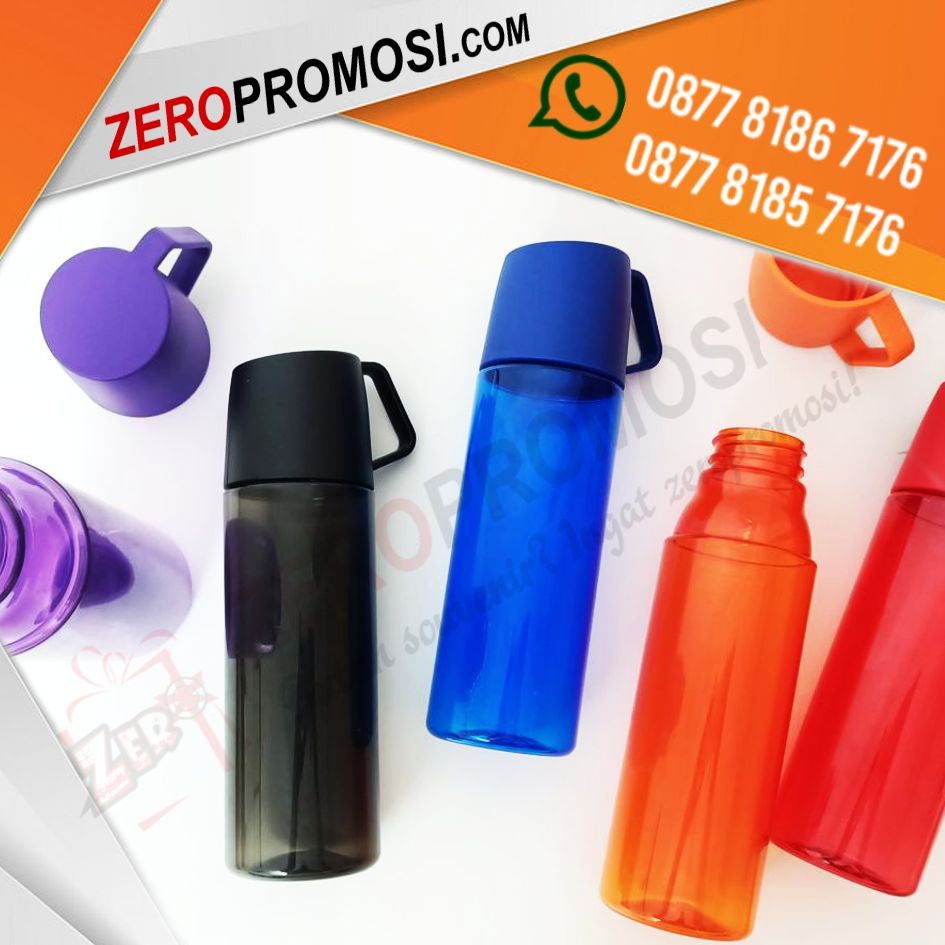 Chielo Taka Tumbler Promosi Botol Air Tempat Minum Plastik Transparan Tambahkan ulasan Anda