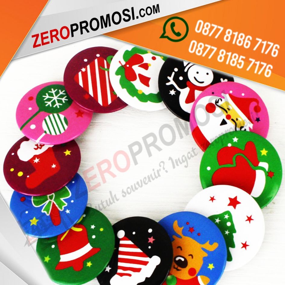 Souvenir Natal Pin Peniti Christmas Custom Harga Terbaik