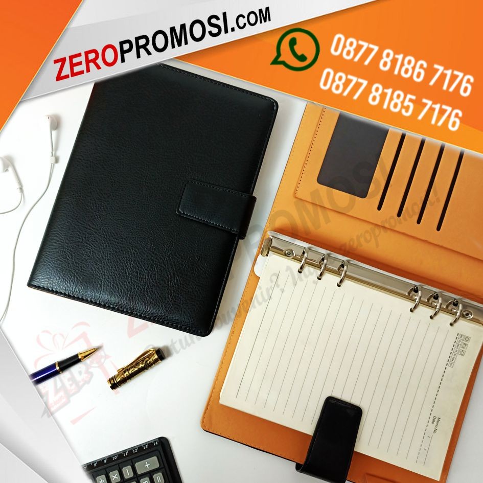 Buku Agenda Kantor Semi Kulit Kode AG-02 Cetak Logo